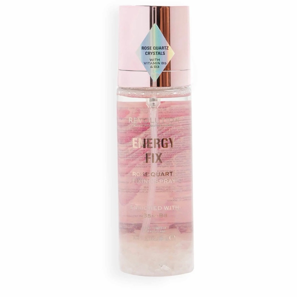 Revolution Rose Quartz Illuminating Fixing Spray - Pink